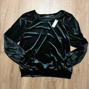 Maeve Anthropologie Green Velvet Blouse XL NWT